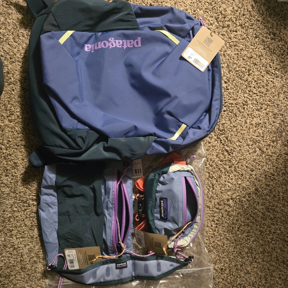 Patagonia Atom 24 With Terravia Sacoche And Hip PacChoice NWT ALL BILLBO BAGGIES